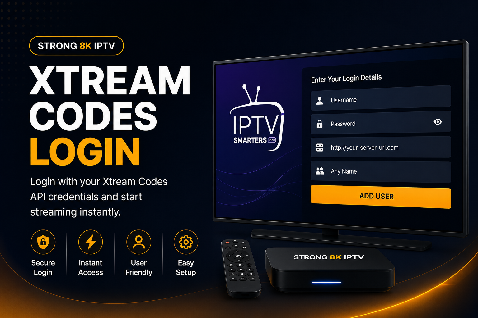 Xtream Codes IPTV Login